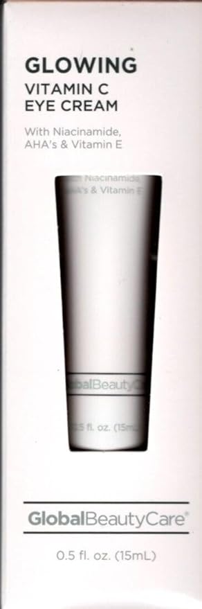 Global Beauty Care Glowing Vitamin C 3 Piece Set with Vitamin C Eye Cream, Vitamin C Skin Cream and Vitamin C Eye Cream with Niacinamide, AHA's & Vitamin E