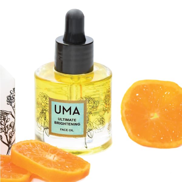 UMA - Organic Ultimate Brightening Face Oil | Ayurvedic face Oil for Dry Skin | 100% Natural, Sustainable & Cruelty free Skincare (1 fl oz | 30 ml)