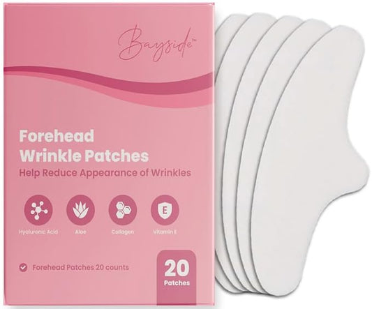 Forehead Wrinkle Patches | Anti-Wrinkle Facial Patches for Fine Lines | Overnight Wrinkle Filler & Deep Line Treatment | Disposable Face Tape for a Youthful, Firmer, and Smoother Appearance | 20 Count
