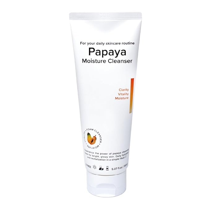 15 Min Pamper Me Kit & Papaya Moisture Cleanser (8pc): Ultimate Glow Korean Sheet Mask and Gentle Cleanser Set for Brightening, Clarifying, and Hydrating Set