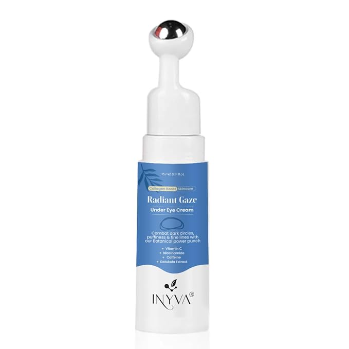 Radiant Gaze Under Eye Cream | Reduces Dark Circles, Puffiness & Fine Lines | Hydrating Vitamin C & Caffeine Formula | Soothes & Brightens Delicate Under Eye Skin | 1 oz