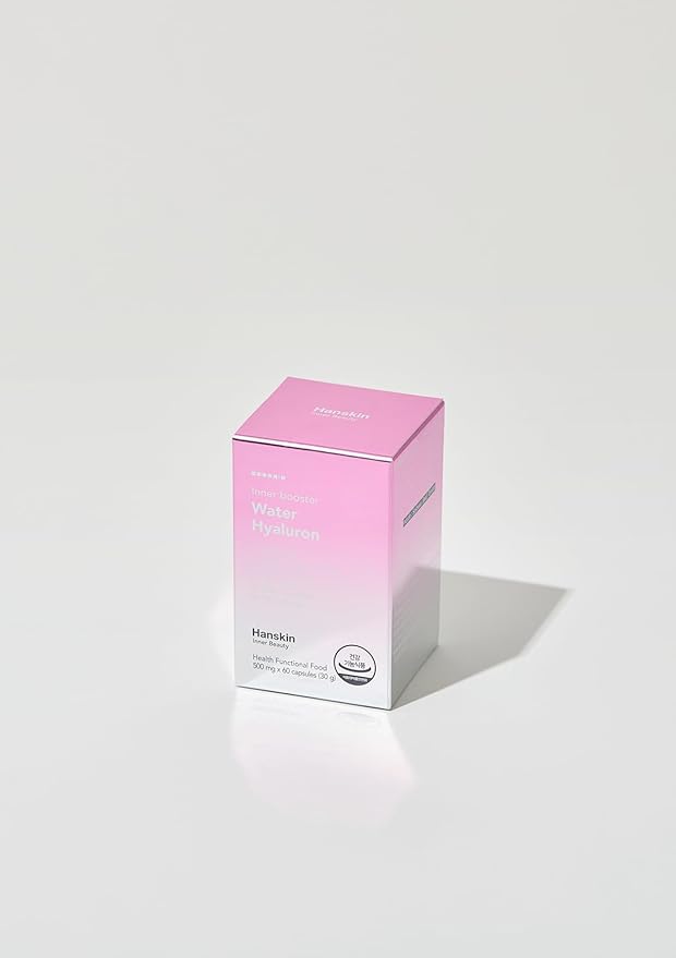 Hanskin Hyaluronic Acid Supplements for Hair, Skin, Wrinkles & Nails | L-Cysteine, Biotin, Vitamin C, Collagen | Nutritional Supplement for Healthy Skin | 60 Capsules