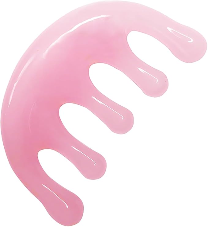 Head Massager Scalp Resin Handheld Wide Tooth Comb Relax Massage Tool for Soothing Head Massage