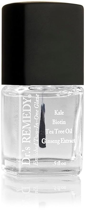 Dr’s Remedy 3 Pack Nail Polish Treatment Kit, NOURISHING New Beginnings Gift Set, All Natural Enriched Nail Strengthener Non Toxic and Organic - TOTAL Two-In-One / CARESS Cuticle Oil / Acetone-Free REMEDY Remover