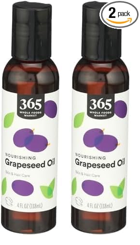 365 by Whole Foods Market, Oil Grapeseed, 4 Fl Oz (Pack of 2)