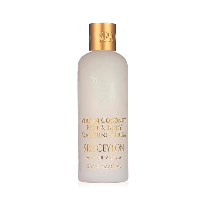 SPA CEYLON Virgin Coconut Face & Body Soothing Serum | Hydrating | 100% Natural | Silicon-Free | Suitable for all skin types