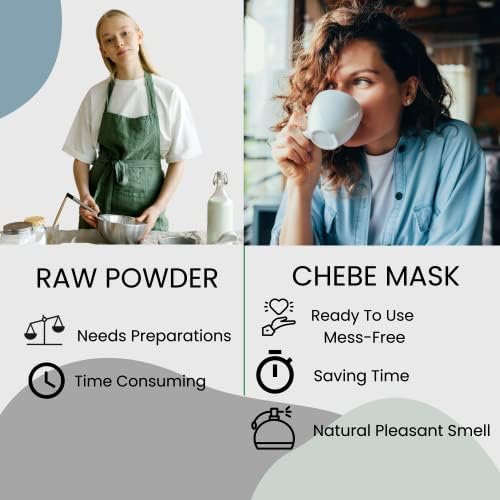 Hair Treatment Mask with Chebe Powder - Natural Hair Growth and Repair Formula - Moisturizing Mask for Dry, Damaged Hair (12.7 Ounce)