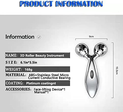 3D Roller Face Massager,Face Sculpting Tool-Facial Massager Lifting Tool Skin Tightening Reduce Puffiness