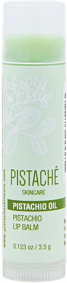 Pistaché Skincare Pistachio Oil Lip Balm + Hydrates + Plumps + Moisturizing and Nourishes + Antioxidant Protection