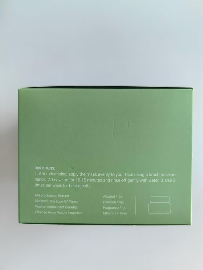 ZealSea Superfood Clay Face Mask: Deep Cleansing Mask for Controlling Oil & Blackhead Removal Pore Cleansing Antioxidant Anti-Aging Hydrating Facial Mask Vegan Skincare 5.29 Oz