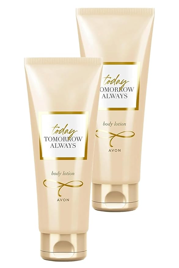 AVON Today Tomorrow Always Body Lotion (2x125 ml/2x4.2 fl oz) – Luxurious Floral Fragrance with Orange Blossom, Freesia & Ylang Ylang – Intense Hydration
