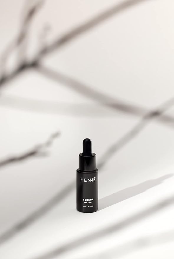Henné Organics Serene Face Oil - Balancing & Non-comedogenic for Sensitive Skin - Vegan (Travel size, 0.35 fl oz)