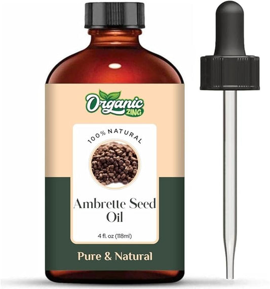 Ambrette Seed (Abelmoschus moschatus) Oil | Pure & Natural Carrier Oil for Skincare, Aroma & Diffusers - 118ml/3.99fl oz