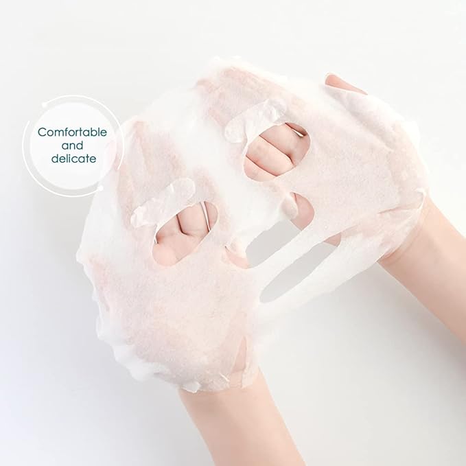 100PCS Cotton Dry Compressed Facial Mask Sheet, DIY Facial Skin Care Great for Home and Travel, Disposable Mask Paper, Individually Packaged Like Candy