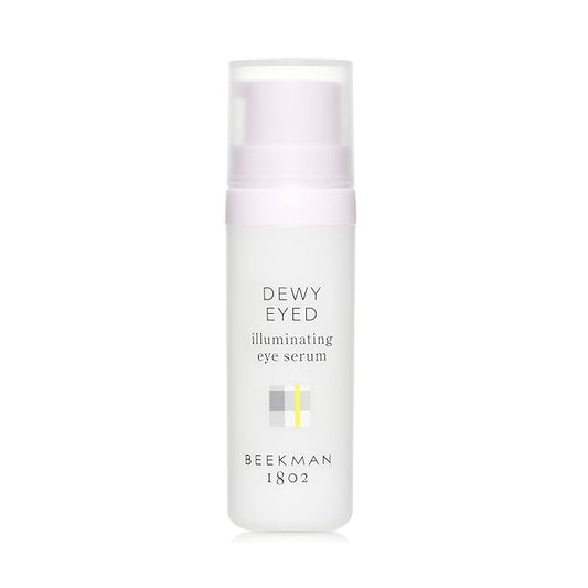 Beekman 1802 Dewy Eyed Illuminating Eye Serum - Fragrance Free - 0.5 oz - Reduces Puffiness & Dark Circles - With Goat Milk & Aloe Vera - Good for Sensitive Skin - Cruelty Free