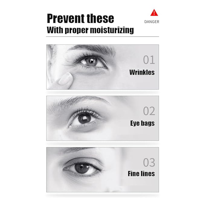 Moisturizing Elastic Eye Cream Relax Eye Skin Anti-Aging Hydrate Delicate Smooth Under Eye Bags Forehead Wrinkles Fine Lines 3ml x 2pcs