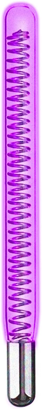 Electrode Wand Glass Tube Handheld Spare Parts for Hi Frequency Instrument Elitzia ETJX006AS (Purple Tube(Tungsten))