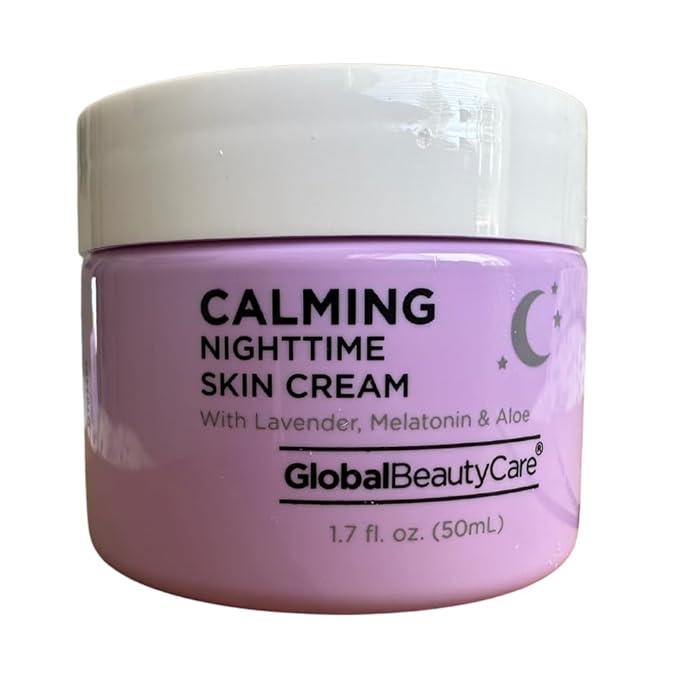 Calming Night Face Cream for Women - Anti Aging Face Moisturizer with Lavender, Melatonin & Aloe – Facial Moisturizer for Dry Skin & All Skin Types 1.7 fl. oz.