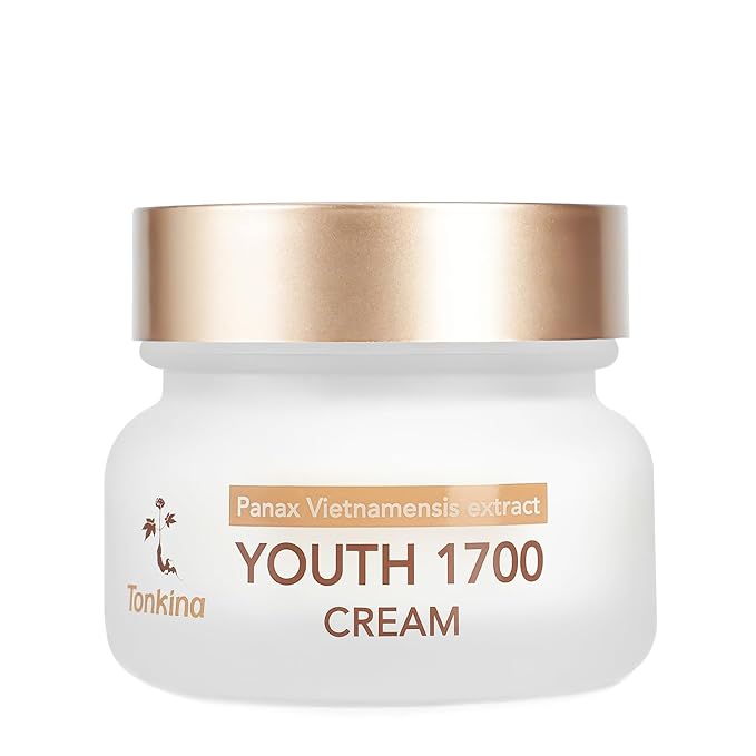 Youth 1700 Anti-Aging Moisturizer with Niacinamide, Hyaluronic Acid, Ginseng extract & Panthenol, Smooths Wrinkles & Brightens Skin, Suitable for All Skin, 1.76 oz