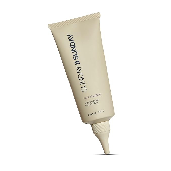 SUNDAY II Hair Flourish - Award Winning Nourishing Overnight Oil-Based Serum for Thicker, Visibly Longer Hair - Keeps Hair Looking, Feeling and Smelling Fresh - 3.38 fl oz