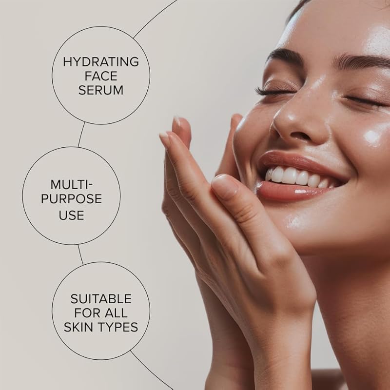 ZAAINA Extra Glow Face Serum 1oz – Lightweight Hydrating Natural Face Oil – Fast-Absorbing Moisturizer & Primer for Women – With Rosehip, Pumpkin Seed & Vitamin E – For Dry, Sensitive & All Skin Types