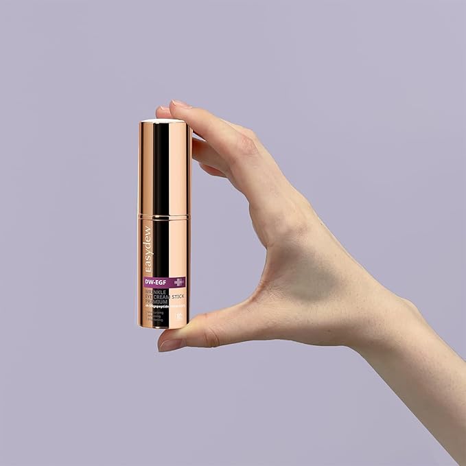 EASYDEW EGF Plumping Peptides Eye Stick Balm for Fine Lines, Wrinkles & Sagging Skin, On-the-go Dark Circle Under Eye Treatment I Not Tested on Animals, Clean K-Beauty, 8g