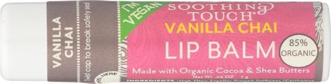 Soothing Touch Lip Balm - Vegan Vanilla Chai - Case of 12-0.25 oz