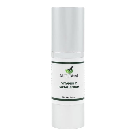 Professional Vitamin C Serum for Face with L-Ascorbic Acid 10% and Hyaluronic Acid. Refreshing Anti-Aging Face Treatment. Illuminating Hydrating Serum for Women and Men. 1floz Pump