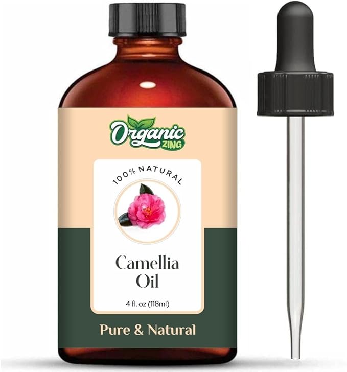 Camellia (Camellia Japonica) Oil | Pure & Natural Carrier Oil for Skincare, Hair Care & Massage - 118ml/3.99fl oz