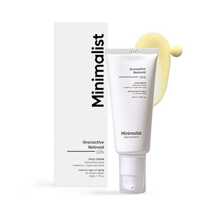 Minimalist 2% Retinoid Anti Aging Night Cream for Wrinkles & Fine Lines | Improves Skin Elasticity, Stimulates Collagen Production for Radiant & Glowing Skin | 1 Fl Oz / 30 ml