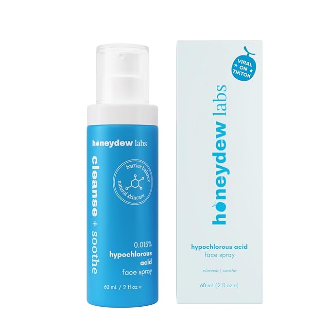 Hypochlorous Acid Spray – Eyelid Cleanser, HOCl Face & Skin Mist for Acne, Eczema & Irritation – Multi-Purpose Skin Repair – Post-Workout, Scalp & Sensitive Skin, Travel Size - 2 oz