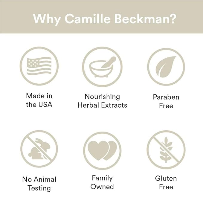 Camille Beckman Classic Collection Travel Trios, French Vanilla, Glycerine Hand Therapy 1.35 oz, Silky Body Cream 2 oz, Hand & Shower Cleansing Gel 2 oz