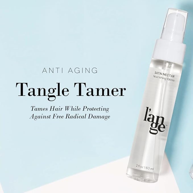 L'ANGE HAIR Satin Néctar Nourishing Gloss | Hair Serum for All Hair Types | Smoothing Serum with Antioxidants and Vitamins | Salon Hair Spray for Blowouts | Anti Frizz Hair Serum (2 Fl Oz)