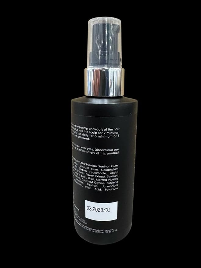 Men’s Root Stimulating Leave-In Serum for Thicker, Fuller-Looking Hair – Daily Vegan Hair Strengthener with Biotin, Caffeine & Saw Palmetto – Lightweight, Fast-Absorbing Formula