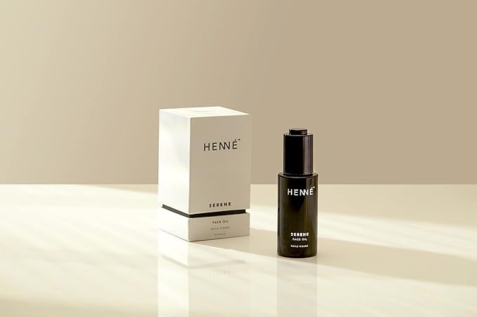 Henné Organics Serene Face Oil - Balancing & Non-comedogenic for Sensitive Skin - Vegan (1 fl oz)