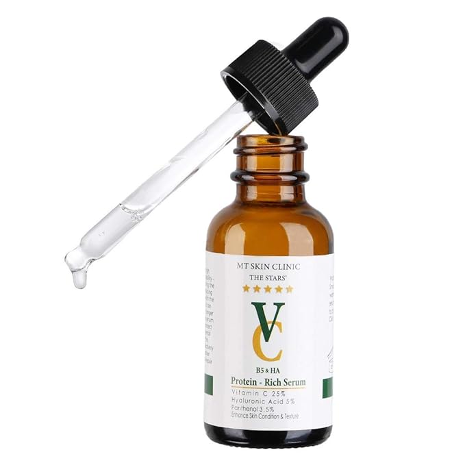 Pro Advanced Hyaluronic Acid Serum for Face, Glow+ Antioxidant Protein-Rich Face Lift Serum with Vitamin C, Niacinamide and B5 for Dry Skin Hydrating and Anti-Aging, 1oz