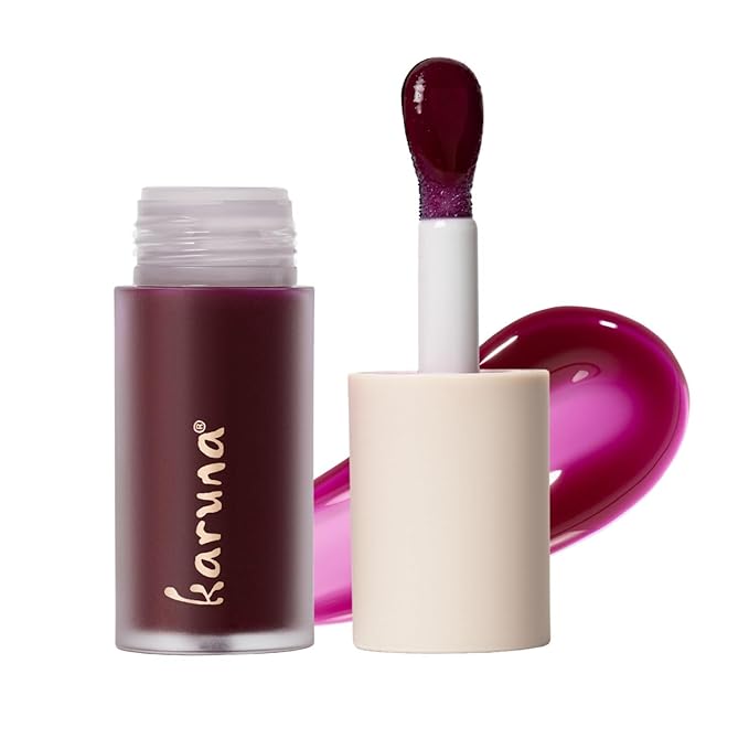 Karuna Skin - Tinted Lip Oil, Soothing & Moisturizing Lip Products with Peptides, Antioxidants, Hydrating Flattering Vegan Lip Tint, Grow, 4.8 mL/0.16 fl. oz