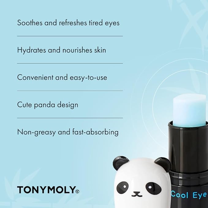 TONYMOLY Panda's Dream So Cool Eye Cream, Korean Skin Care Eye Cream Stick, Soothes, Hydrates & Refresh Eyes