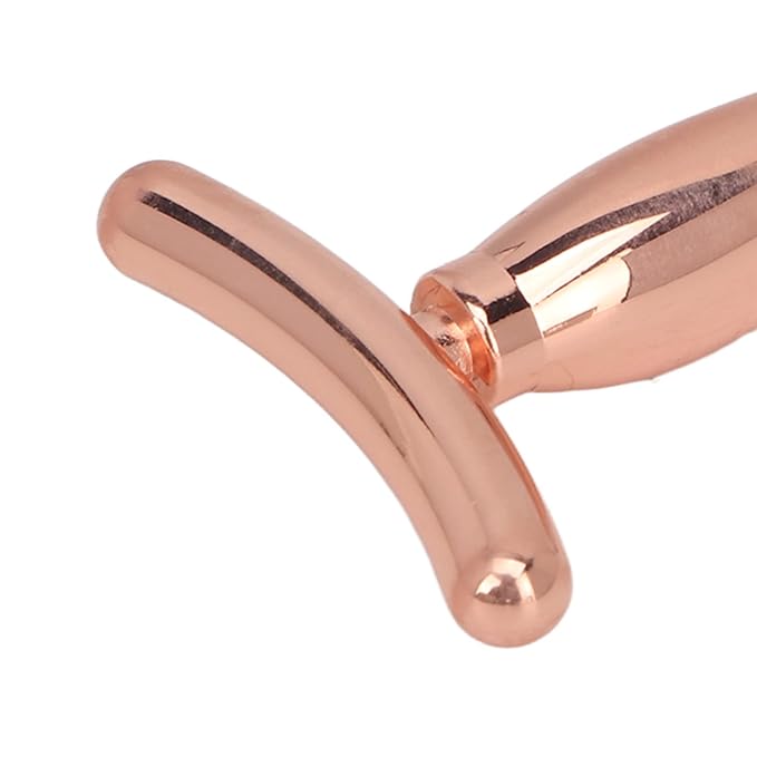 3 Pcs Metal Eye Cream Applicator Wand Stick, T Shaped Massage Stick Set, Face Roller Massager Tool, Professional Women Facial Massager for Reducing Puffiness Wrinkle