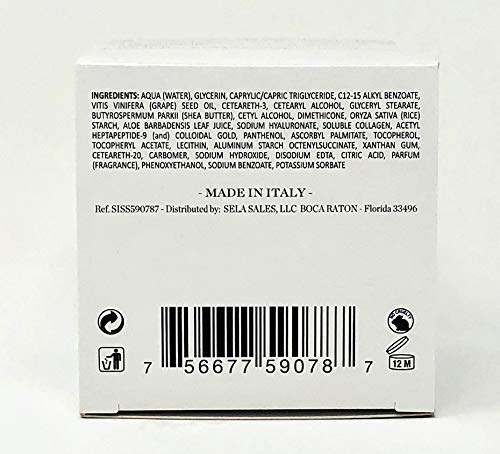 Delfanti-Milano • COLLAGEN 24K • Anti-Aging Night Cream • Face and Neck Moisturizer with pure Hyaluronic Acid • Made in Italy