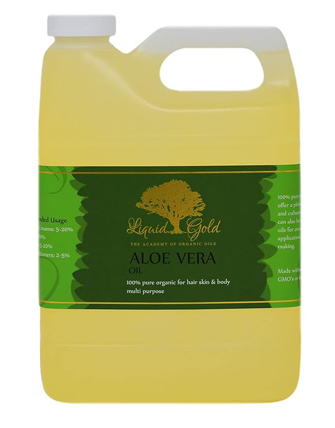 32 oz - Premium Aloe Vera Oil - 100% Pure Natural Organic Skin Hair Body Care