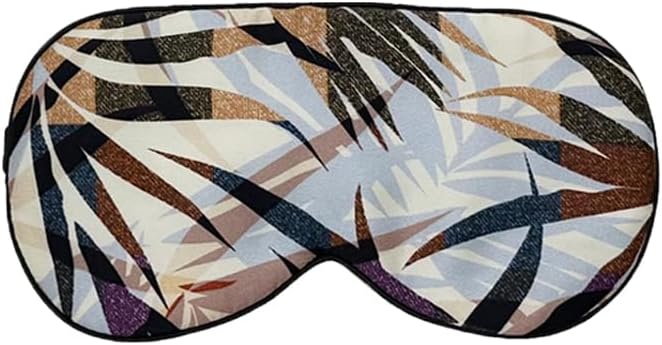 Maxfeel Feel 100% Pure Silk Eye Mask Sleep Eye Mask Eye Cover Eyeshade Sleeping Eye Mask Floral Colors (#35)