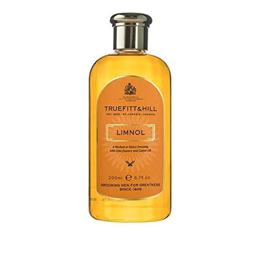 Truefitt & Hill Limnol, Traditional Hair Dressing for Heavy Hold, Citrus Oil Promotes Healthy Scalp and Natural Sheen, Nourishes and Moisturizes Hair, Designed for Thick Wavy or Curly Hair- 6.7 oz.