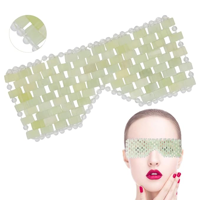 Face Mask, Relief Eye Mask, Natural stone Eye Mask, Skin Care Massage Tool for Swollen, Eliminate Wrinkles, Dark Circles