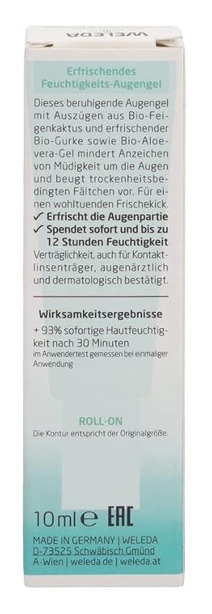 Weleda Sheer Hydration Eye Gel, Prickly Pear Cactus Extract, 0.34 Fluid Ounce