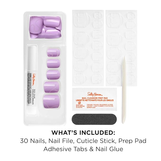 Sally Hansen Instant Cuticle Remover and Salon Effects Squiggle & Wiggle Press On Nails Kit