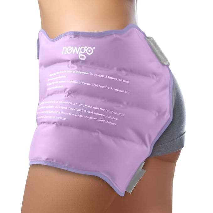 NEWGO Bundle of Gel Eye Mask and Hip Ice Pack Purple