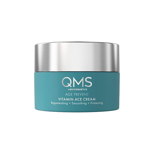 QMS Medicosmetics Age Prevent ACE Vitamin Cream – High Performance, All Round, Anti-Aging, Day + Night Moisturizer that Provides Moisture, Calms + Regenerates with Vitamins A, C + E – 1.69 oz