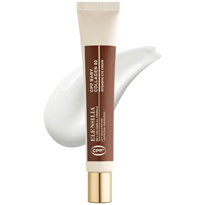 CPP Baby Collagen 80 Snail Mucin Intensive Eye Cream 1.01 Fl. Oz - Size and Collagen Peptide Concentration Upgraded, Matrixyl 3000, Haloxyl for Anti Wrinkle Plumping, Firming