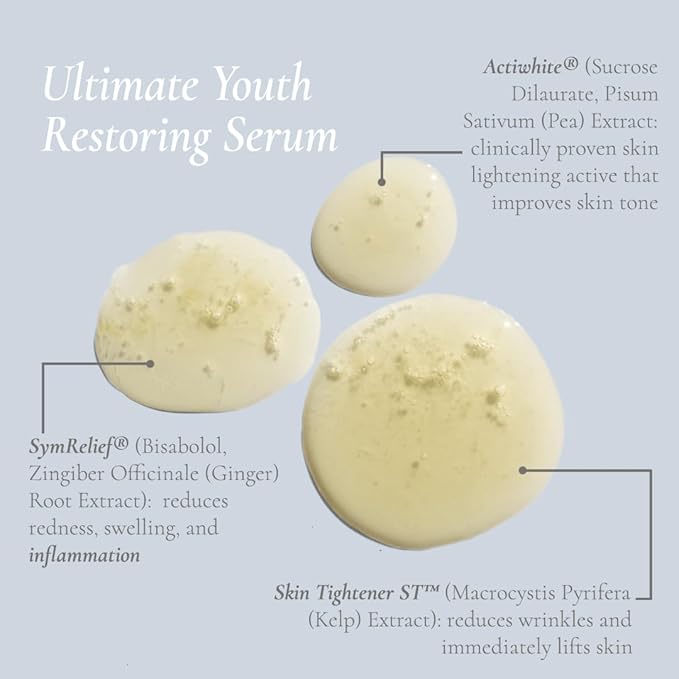 Glowbiotics Ultimate Youth Restoring Serum with Retinol, Probiotics, Vitamin C & Peptides – 5‑in‑1 Firming, Brightening Anti‑Aging Treatment for Face, 1 Fl Oz